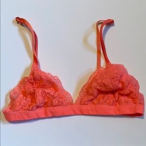 Bright Coral Bralette S/M